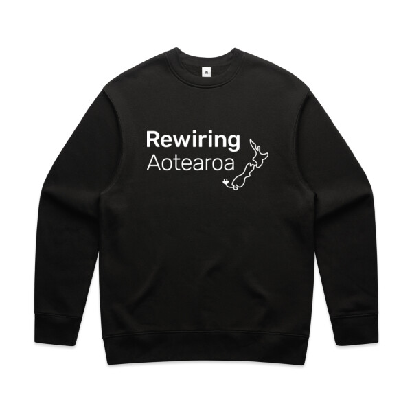 Rewiring - White Logo - Mens Relax Crew 5160 Thumbnail