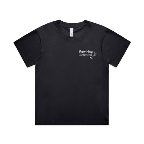 Rewiring - White Logo - Women's Martina Tee 4006 Thumbnail